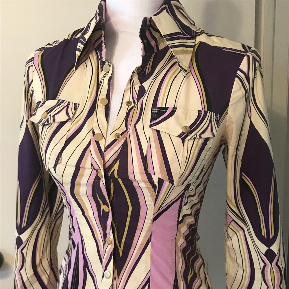 Stretch button up shirt
